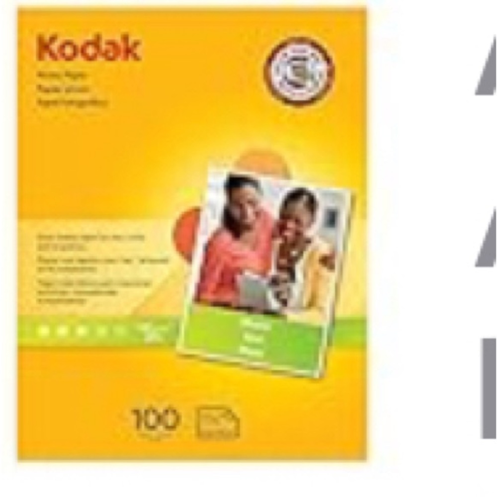 Kodak Photo Paper for inkjet printers, Matte Finish, 100 sheets, 8.5” x 11”